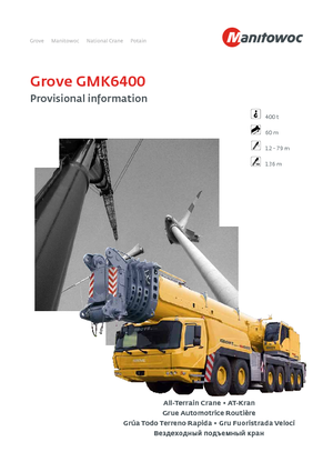 Żurawie szosowo-terenowe Grove GMK 6400 (12x8x12)