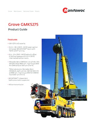 Żurawie szosowo-terenowe Grove GMK5275