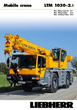 Żurawie szosowo-terenowe Liebherr LTM 1030-2.1 