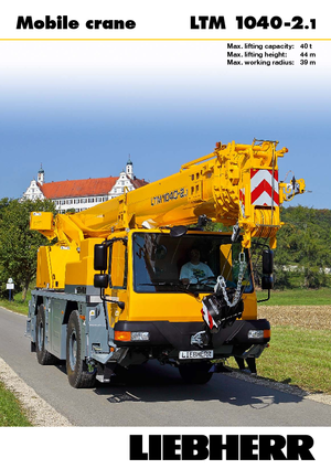 Żurawie szosowo-terenowe Liebherr LTM 1040-2.1 