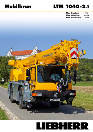 Żurawie szosowo-terenowe Liebherr LTM 1040-2.1 
