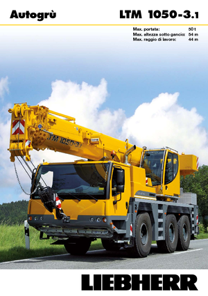Żurawie szosowo-terenowe Liebherr LTM 1050-3.1 