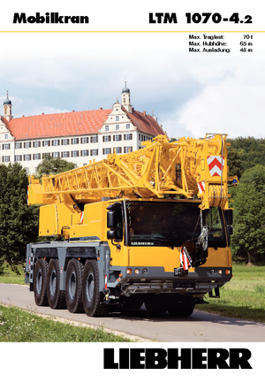 Żurawie szosowo-terenowe Liebherr LTM 1070-4.2 