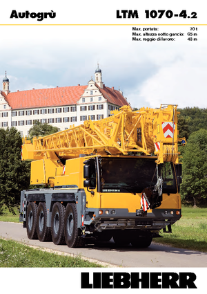 Żurawie szosowo-terenowe Liebherr LTM 1070-4.2 