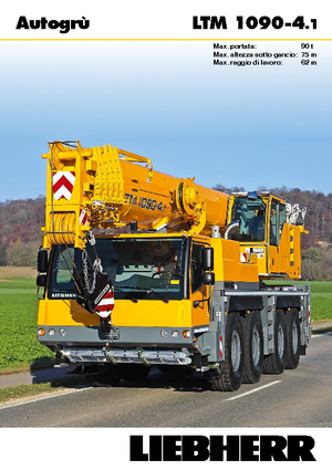 Żurawie szosowo-terenowe Liebherr LTM 1090-4.1 (8x6x8)