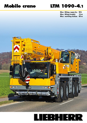 Żurawie szosowo-terenowe Liebherr LTM 1090-4.1 (8x6x8)