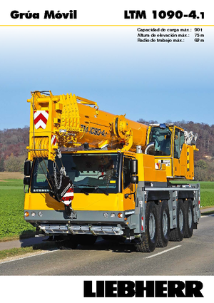 Żurawie szosowo-terenowe Liebherr LTM 1090-4.1 (8x6x8)