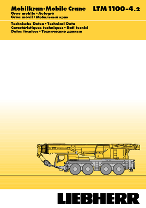 Żurawie szosowo-terenowe Liebherr LTM 1100-4.2