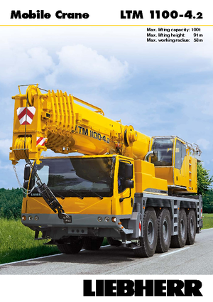 Żurawie szosowo-terenowe Liebherr LTM 1100-4.2 