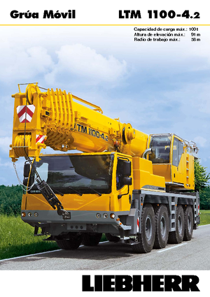 Żurawie szosowo-terenowe Liebherr LTM 1100-4.2 