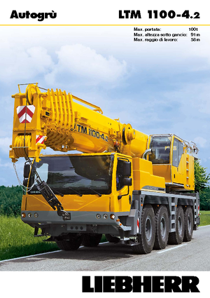 Żurawie szosowo-terenowe Liebherr LTM 1100-4.2 