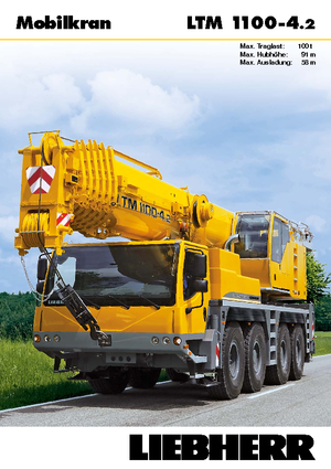 Żurawie szosowo-terenowe Liebherr LTM 1100-4.2