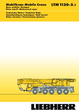 Żurawie szosowo-terenowe Liebherr LTM 1130-5.1 