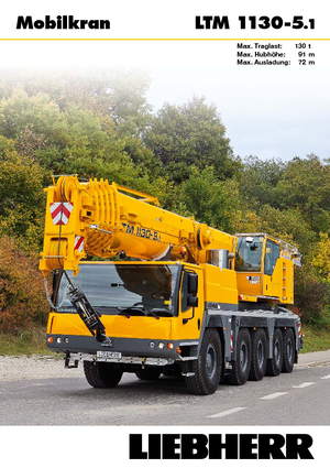 Żurawie szosowo-terenowe Liebherr LTM 1130-5.1 