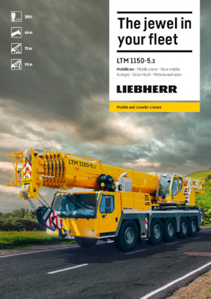 Żurawie szosowo-terenowe Liebherr LTM 1150-5.3