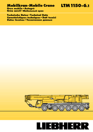 Żurawie szosowo-terenowe Liebherr LTM 1150-6.1 (12x8x12)