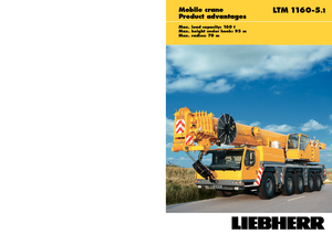 Żurawie szosowo-terenowe Liebherr LTM 1160-5.1 (10x6x8)
