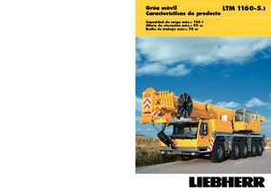 Żurawie szosowo-terenowe Liebherr LTM 1160-5.1 (10x6x8)