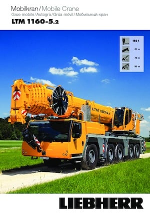 Żurawie szosowo-terenowe Liebherr LTM 1160-5.2 