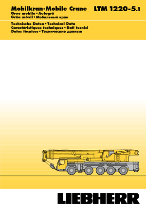 Żurawie szosowo-terenowe Liebherr LTM 1220-5.1 (10x8x10)