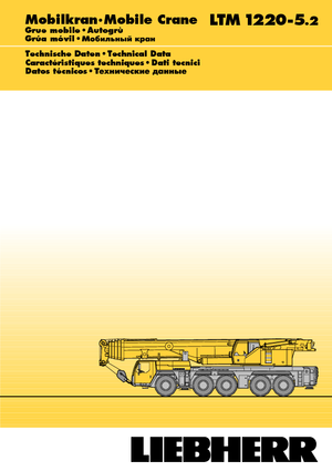 Żurawie szosowo-terenowe Liebherr LTM 1220-5.2 (10x6x10)