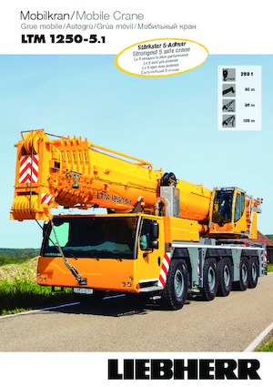 Żurawie szosowo-terenowe Liebherr LTM 1250-5.1 