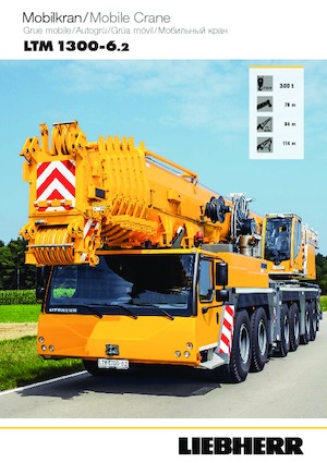 Żurawie szosowo-terenowe Liebherr LTM 1300-6.2 