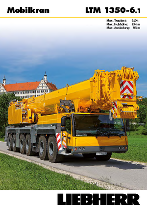 Żurawie szosowo-terenowe Liebherr LTM 1350-6.1 