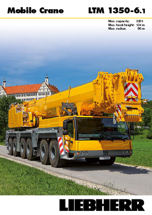 Żurawie szosowo-terenowe Liebherr LTM 1350-6.1 