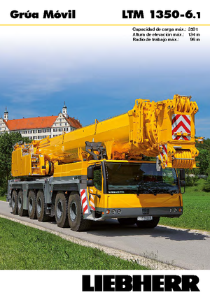 Żurawie szosowo-terenowe Liebherr LTM 1350-6.1 
