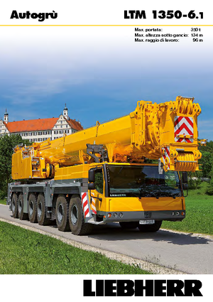 Żurawie szosowo-terenowe Liebherr LTM 1350-6.1 