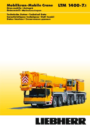 Żurawie szosowo-terenowe Liebherr LTM 1400-7.1 