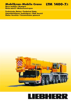 Żurawie szosowo-terenowe Liebherr LTM 1400-7.1 