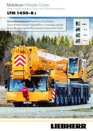 Żurawie szosowo-terenowe Liebherr LTM 1450-8.1 