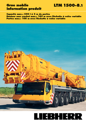 Żurawie szosowo-terenowe Liebherr LTM 1500-8.1