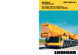 Żurawie szosowo-terenowe Liebherr LTM 1500-8.1