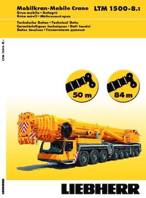 Żurawie szosowo-terenowe Liebherr LTM 1500-8.1