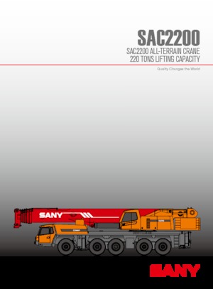 Żurawie szosowo-terenowe Sany SAC 2200