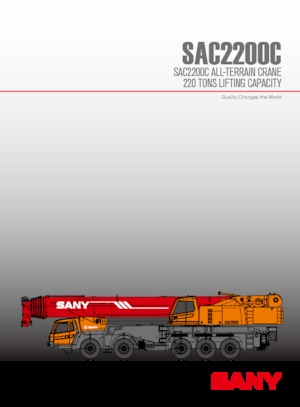 Żurawie szosowo-terenowe Sany SAC2200C