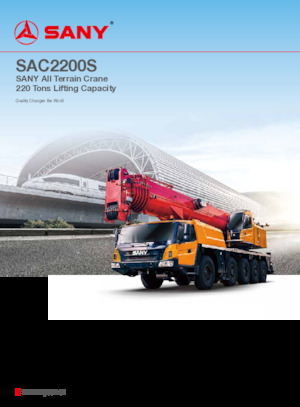 Żurawie szosowo-terenowe Sany SAC2200S