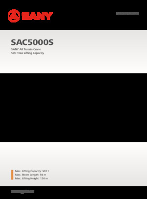 Żurawie szosowo-terenowe Sany SAC5000S 