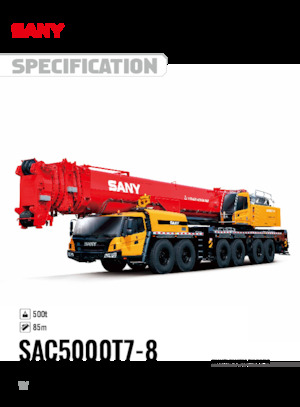 Żurawie szosowo-terenowe Sany SAC5000T7-8