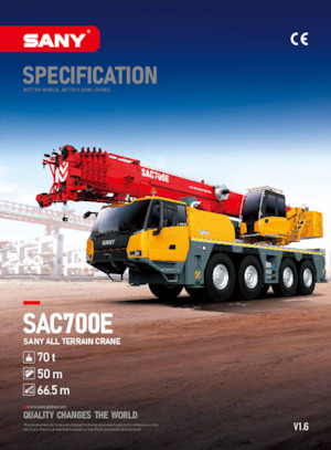 Żurawie szosowo-terenowe Sany SAC700E 