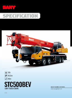 Żurawie szosowo-terenowe Sany STC500BEV
