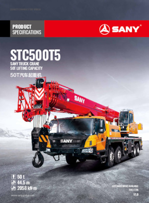Żurawie szosowo-terenowe Sany STC500T5