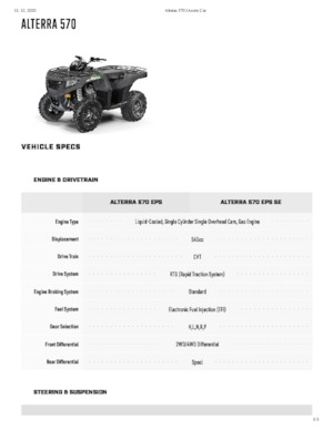 Pojazdy terenowe (ATV) i quady Artic Cat ALTERRA 570 EPS 