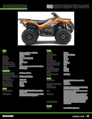 Pojazdy terenowe (ATV) i quady Kawasaki BRUTE FORCE 750 4X4I 
