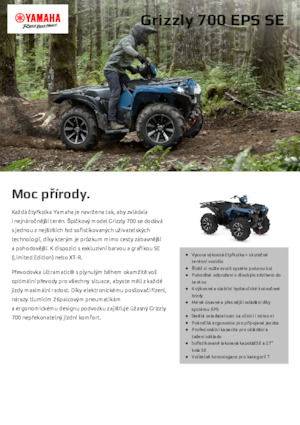 Pojazdy terenowe (ATV) i quady Yamaha GRIZZLY 700 EPS SE