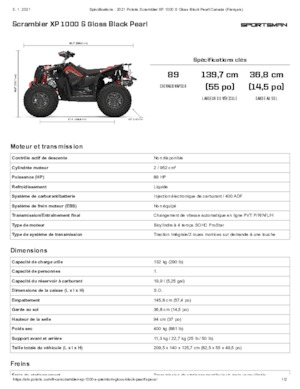 Pojazdy terenowe (ATV) i quady Polaris Scrambler XP 1000 S