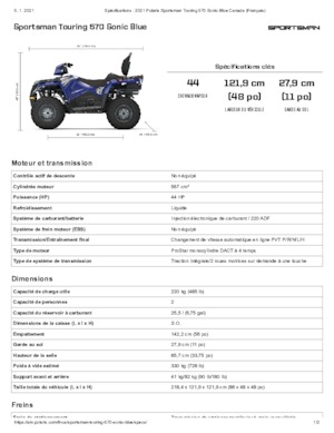 Pojazdy terenowe (ATV) i quady Polaris Sportsman touring 570